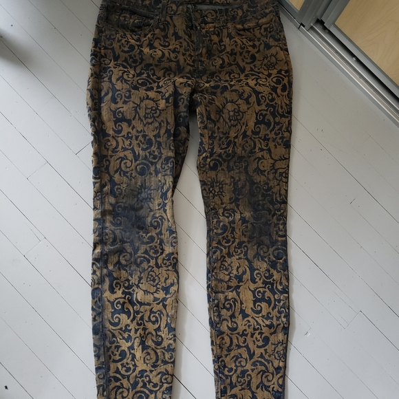 2010s J BRAND Gold Brocade denim - Picture 5 of 8